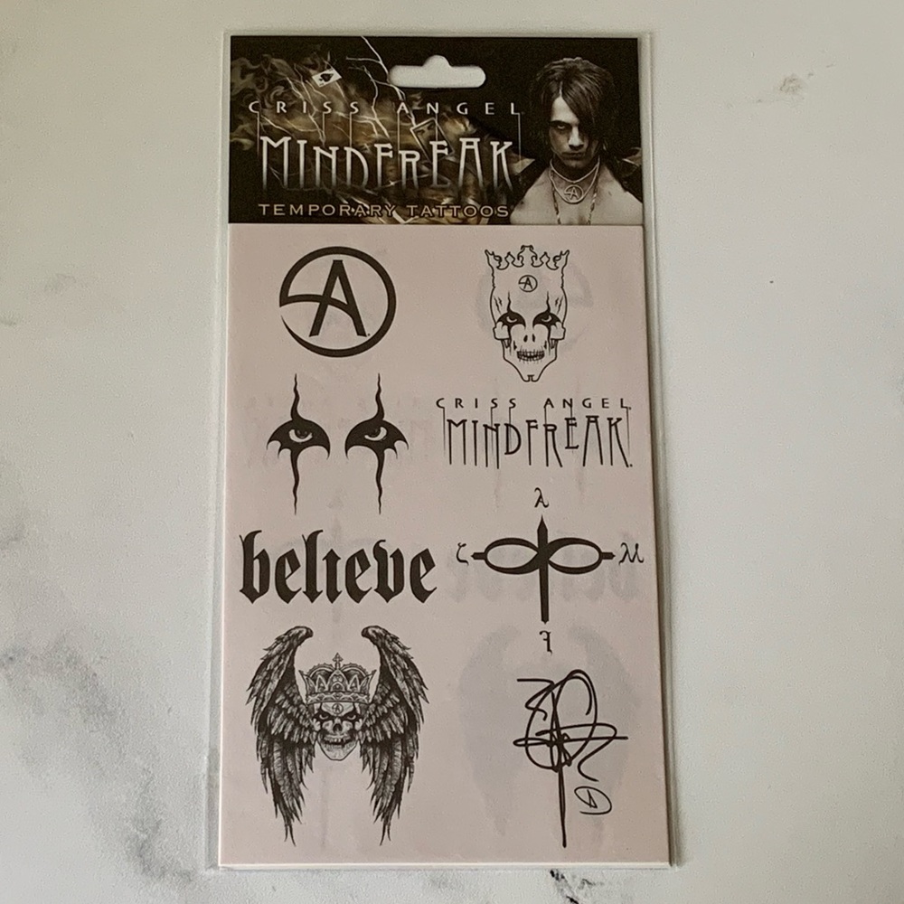 Mindfreak temporary tattoos